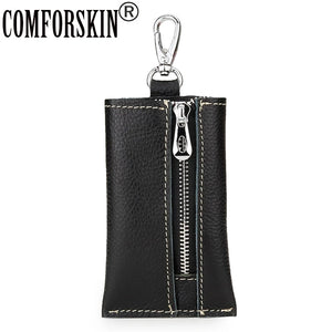 Vintage Style Leather Key Holders Multi-function Men Key Wallet