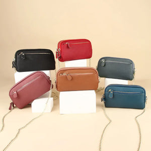 Leather Chains Crossbody Shoulder Bags Handbags Wallets