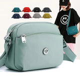 Women Lightweight Nylon Crossbody Tote Handbag for Shopping