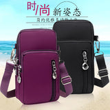 Women's Mini Crossbody Messenger Bags Nylon Arm Band Sling Packs