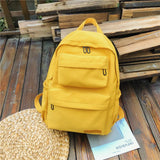 Arrive Women Casual Nylon Backpack Large School Bags For Teenage Girls