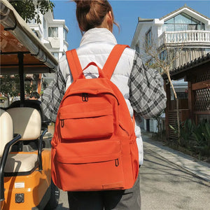 Arrive Women Casual Nylon Backpack Large School Bags For Teenage Girls