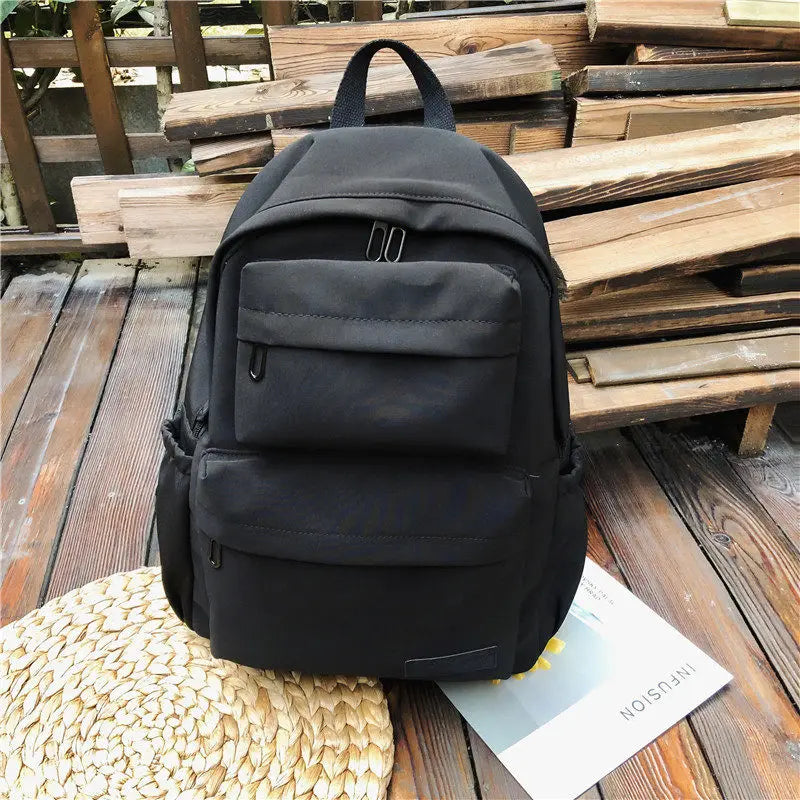 Arrive Women Casual Nylon Backpack Large School Bags For Teenage Girls