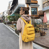 Arrive Women Casual Nylon Backpack Large School Bags For Teenage Girls