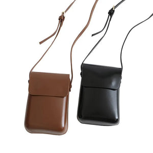 Arrive Mini Shoulder Bag Pu Leather Messenger Girls Mobile Phone Brief Crossbody