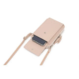 Women Bowknot Bag Soft Leather Wallet Mobile Wallet Messenger