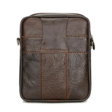 Leather Wax Cowhide Shoulder Bag For Men Crossbody Chest Pack