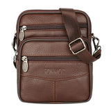 Leather Wax Cowhide Shoulder Bag For Men Crossbody Chest Pack