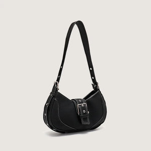 Plush & PU Leather Shoulder Bag Sweet Clutch Tote