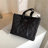 Autumn Winter Lady Shoulder Bag High Nylon Handbags Large Capacity Shopper Bag W
