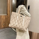 Autumn Winter Lady Shoulder Bag High Nylon Handbags Large Capacity Shopper Bag W