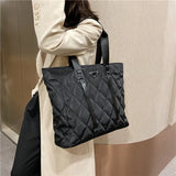 Autumn Winter Lady Shoulder Bag High Nylon Handbags Large Capacity Shopper Bag W