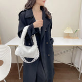 Plush Tote Bag Chain Women Soft Fluffy Handbag Ladies Shoulder Bag