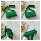 Plaid Shoulder Bag for Women Adjustable Strap Crossbody Bag