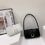 Autumn Women Shoulder Bag Solid PU Leather Handbag