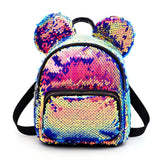Sequins Mouse Ears Mini Backpack for Baby Girls Kids