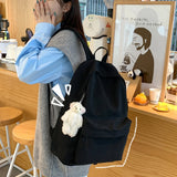 Canvas School Sport Backpack Girls Boys Organizer Men Women Travel Bag Large