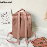 Anti-theft Nylon School Backpack for Teen Girls