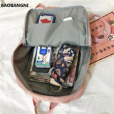 Anti-theft Nylon School Backpack for Teen Girls