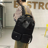 Anti-theft Nylon School Backpack for Teen Girls