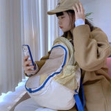 Nylon Canvas High-Capacity Backpack Preppy Style Bookbag