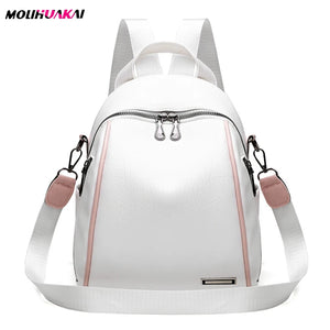 Women Waterproof Backbag Small Daily Bag PU Leather