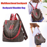 Women's Soft PU Leather Rucksack Travel Backpack