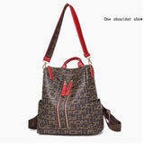 Women's Soft PU Leather Rucksack Travel Backpack