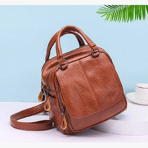 Female School Bag with Bear Pendant for Teenage Girls