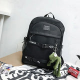 Canvas Laptop Backpack Large Schoolbag Unisex College Backp