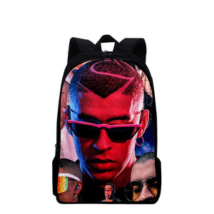 Bad Bunny Backpack Cartoon Anime Waterproof Laptop Backpack
