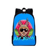 Bad Bunny Backpack Cartoon Anime Waterproof Laptop Backpack