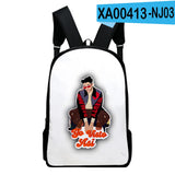 Bad Bunny Backpack Middle School Large Capacity Zipper Laptop P