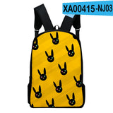 Bad Bunny Backpack Middle School Large Capacity Zipper Laptop P
