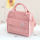 Badge Pin Lunch Bag Women Large Waterproof Storage Bags Lunch Box Thermal