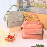 Badge Pin Lunch Bag Women Large Waterproof Storage Bags Lunch Box Thermal
