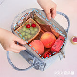 Badge Pin Lunch Bag Women Large Waterproof Storage Bags Lunch Box Thermal