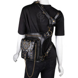 Steampunk Retro Shoulder Bag Outdoor Phone Chain Waist Fanny Pack