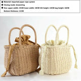 Rattan Straw Woven Bag Shoulder Tote Large Handbag Purse