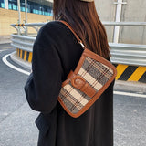 Women's Portable Messenger Bag Texture Armpit Bag