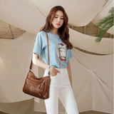 Classic Crossbody Handbags Vintage Messenger Hobos Women Shoulder Packs