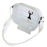 Women Shoulder Bag Transparent Beach Bag PVC Zipper Casual Messenger Bag