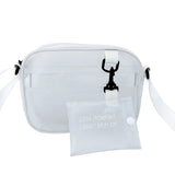 Women Shoulder Bag Transparent Beach Bag PVC Zipper Casual Messenger Bag