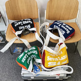 Canvas Small Square Bag Casual Crossbody Messenger Pack Girls Shoulder