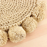 Summer Women Round Ball Bag Rattan Woven Shoulder Messenger Straw Bag