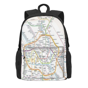 Berlin Rapid Transit Route Backpacks Men Women Anime Travel Bags