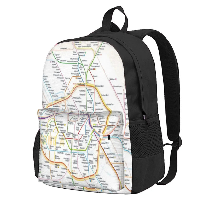 Berlin Rapid Transit Route Backpacks Men Women Anime Travel Bags
