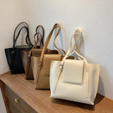 Big Capacity Women's Bag Pu Leather Handbags Tote Female Shoulder Bags