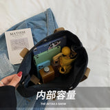 Autumn Large Capacity Lady's Canvas Shoulder Bag