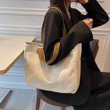 Autumn Large Capacity Lady's Canvas Shoulder Bag